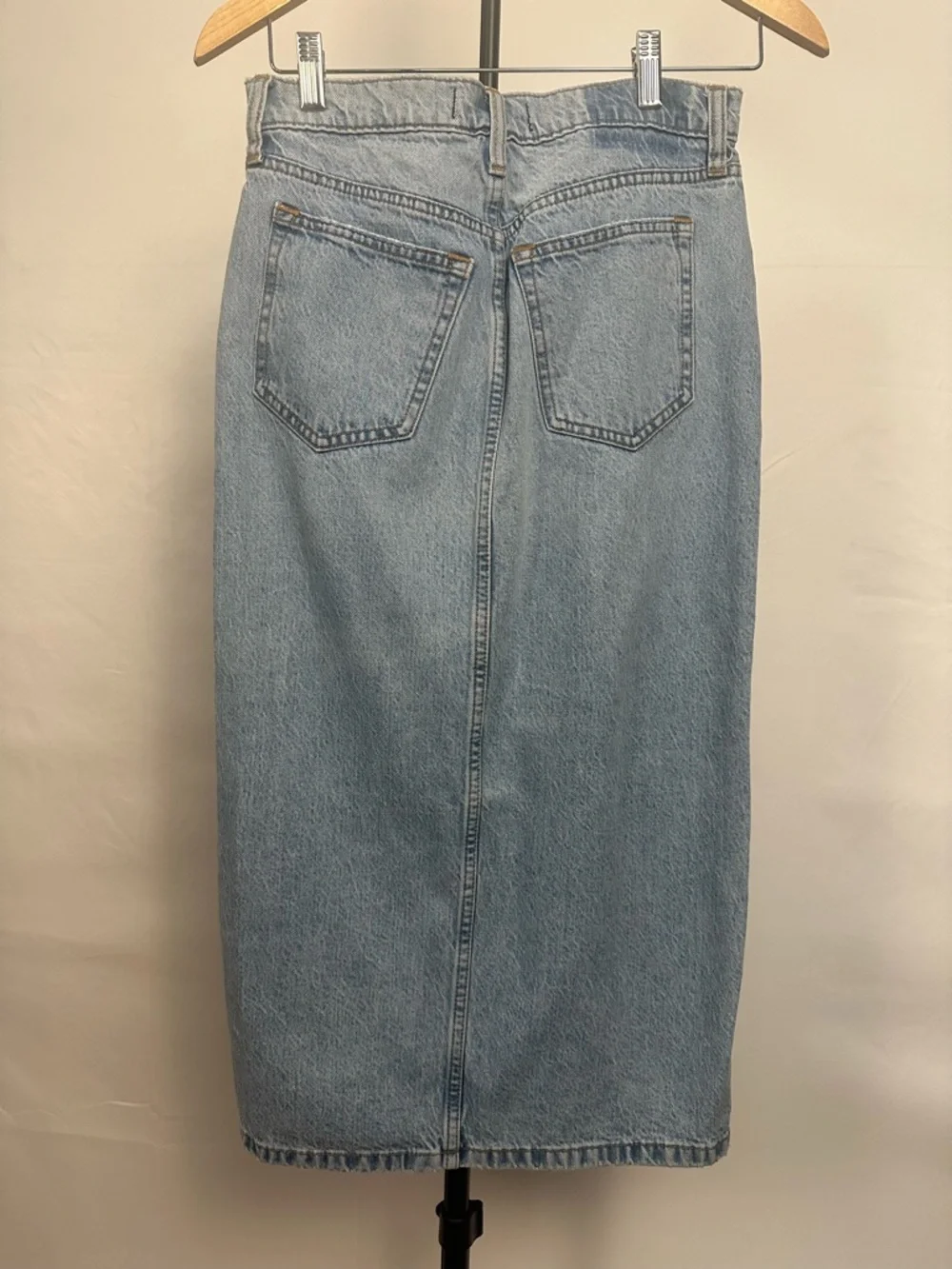 Abercrombie & Fitch Light Blue High-Rise Denim Waistband - Picture 3 of 7